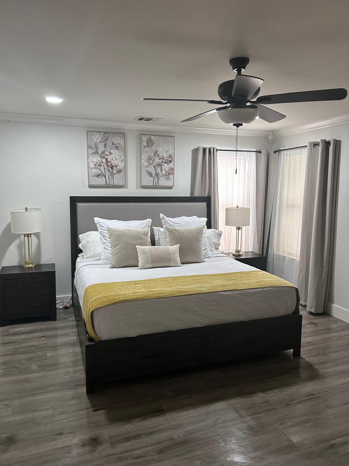 A clean bedroom carefully prepared to welcome guests